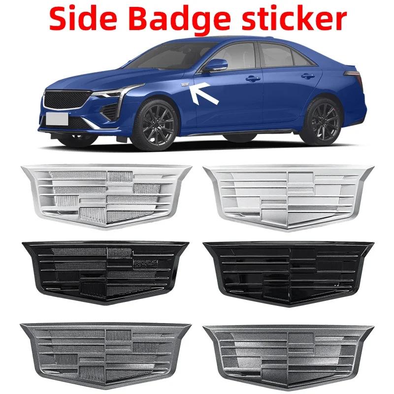 Boční ABS Samolepka na blatník auta Zadní emblém kufru Nálepky pro Cadillac ATS BLS CT4 CT5 CTS SLS SRX XT6 XTS Escalade Deville DTS