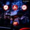 Alogy Saferide™ Lights LED Bike Light Waterproof Front and Rear Light 2 Pack