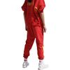 Li Ning Solid Color Elastic Waist Design Knitted Sports Pants Unisex Pants Bull-Red AKLNB69-3