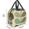 Orla Kiely Print Portable Lunch Tote Bag Waterproof Reusable Durable Insulated Lunch Boxes for Men Women Work Picnic Travel