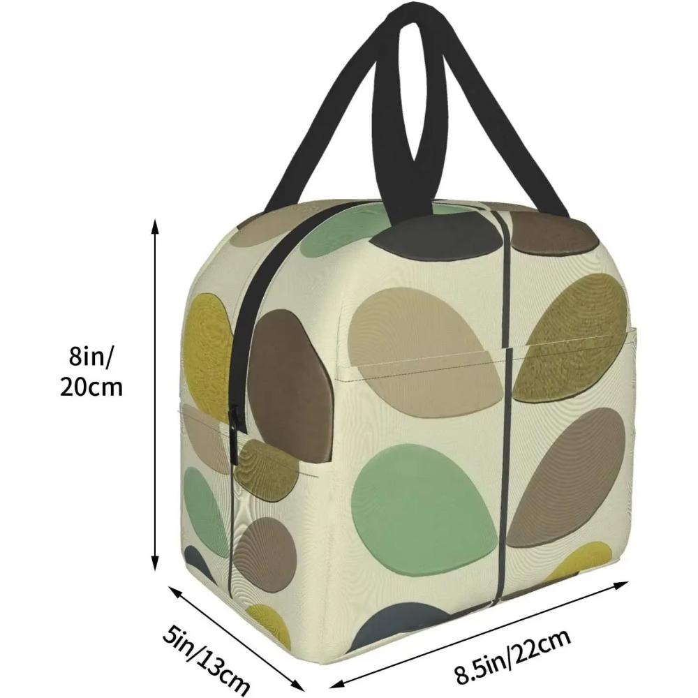 Orla Kiely Print Portable Lunch Tote Bag Waterproof Reusable Durable Insulated Lunch Boxes for Men Women Work Picnic Travel