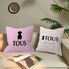 T-TOUSes Maple Design Cushion Cover Happy Autumn Harvest Decor Holiday Decorati Pillow Cover
