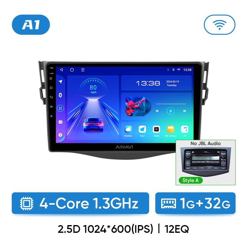 

Автомобильное радио Ainavi Android Auto для Toyota RAV4 Rav 4 XA30 2005-2013 Carplay Мультимедийный видеоплеер DSP 48EQ Навигация 4G WIFI