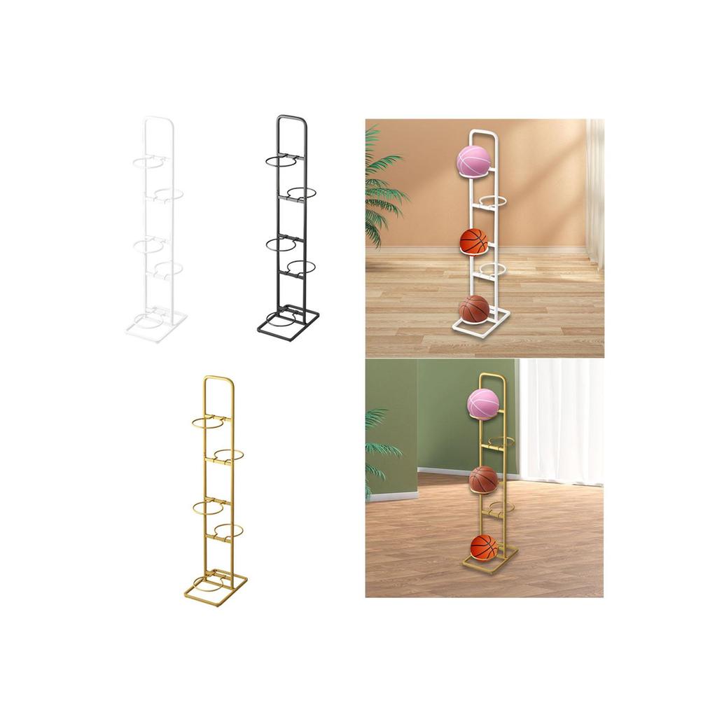 Basketball Ball Storage Stand with 5-Tier Display