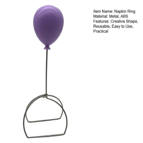 Balloon Napkin Ring Vibrant Color Reusable Simple Installation Multi-Function Funny Napkin Paper Holder Tabletop Decoration