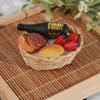 1:12 Mini Simulation Artificial Fruits Vegetables Doll House Furniture Decor Bamboo Basket Miniature Accessory For Children Kids