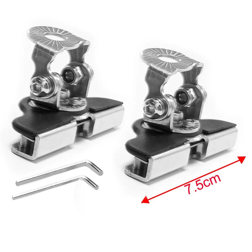 1Pair Car Hood Light Bracket Led HID Offroad SUV Truck Engine Cover Door Edge Work Lamp Clip Mount Holder Clamp Universal