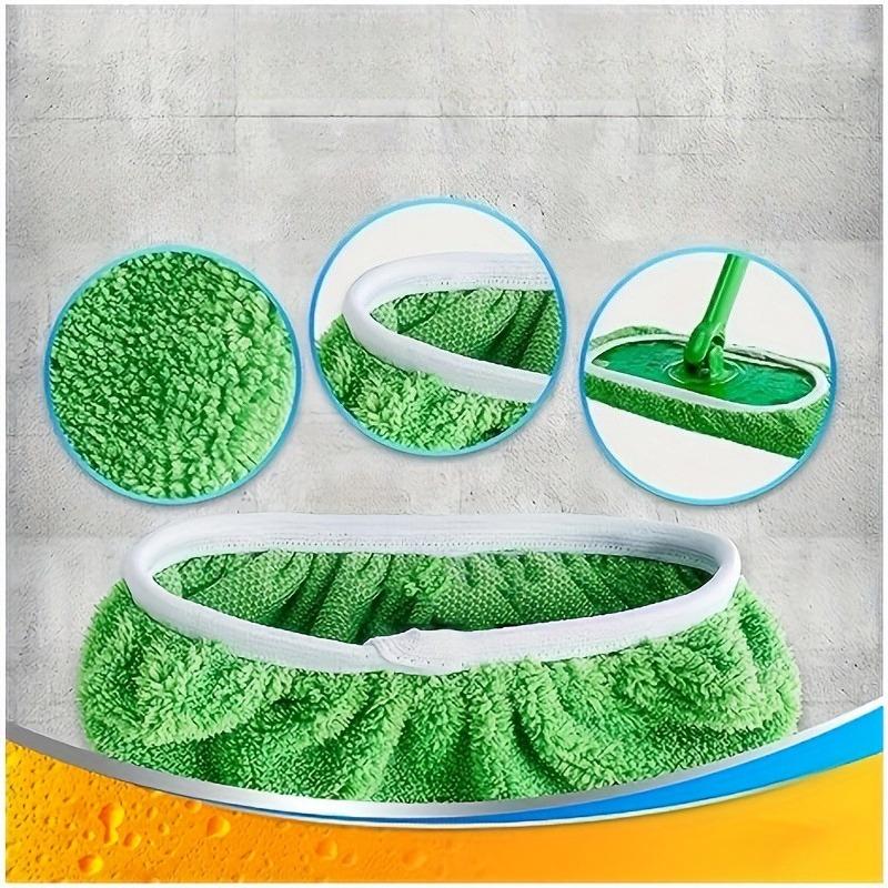 1 piece set of green mop cloth with strong water absorption and washability, suitable for home kitchens