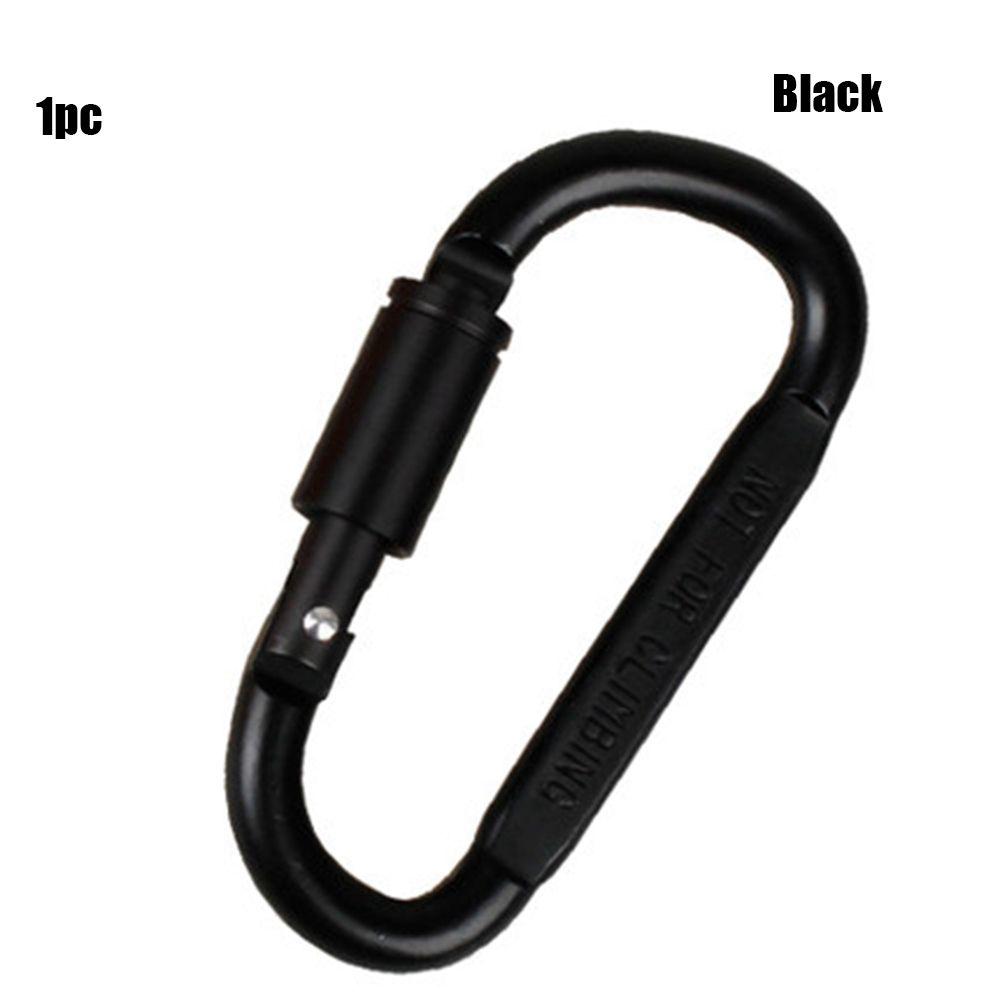Aluminium Alloy Safety Keychain Buckles Climbing D Carabiner Spring Clips Camping Hiking Hooks