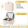Large Capacity Women's Travel Makeup Bag with Mirror & Light for Beauty & Nail Art