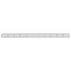 Gabion with Lid 1100 X 100 X 50 Cm Galvanized Iron