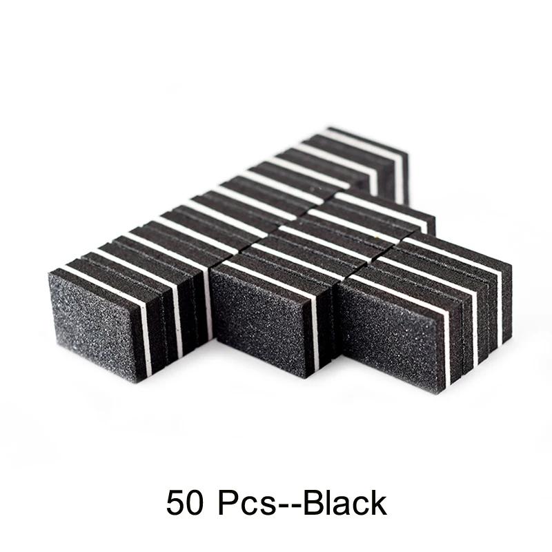 10/25/50Pcs Colorful Mini Nail Files Acrylic Nails Double Side 100/180 Grit Emery Boards For Professional Manicure Pedicure Tool