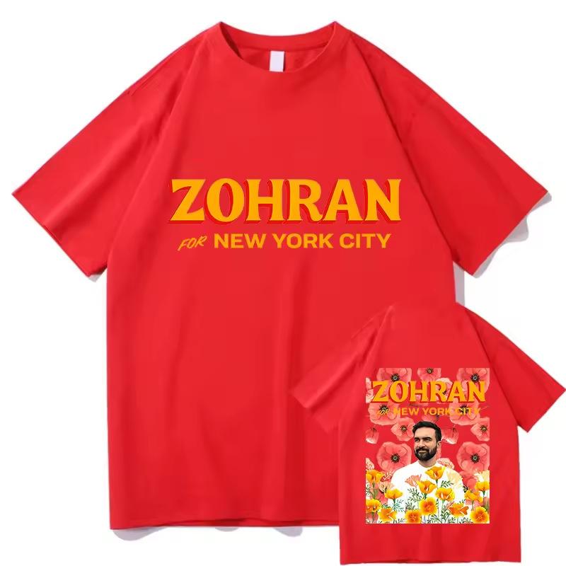 Zohran Mamdani TEES Rapper Graphic Printing Fashion Tshirts Short Sleeve Cotton Unisex Streetwear Hip Hop Men Aesthetic T Shirts