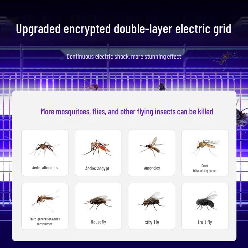 Outdoor Electric LED Mosquito & Fly Killer Lamp