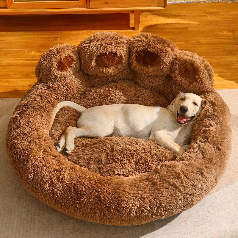 Kennel Winter Warm Medium Large Dog Corgi Golden Retriever Bed Fleece-lined Sofa Mattress Four Seasons Universal Pet Supplies