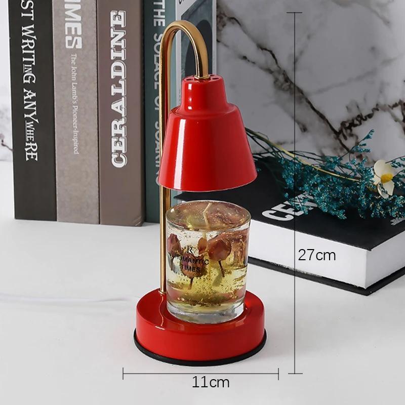 

Светодиодная лампа для ароматерапии Nordic Wax Thing Lamp EU/UK Регулируемая внутренняя мебель для дома, спальни, стола, декора, настольная лампа с ароматическими свечами warm light&EU красный