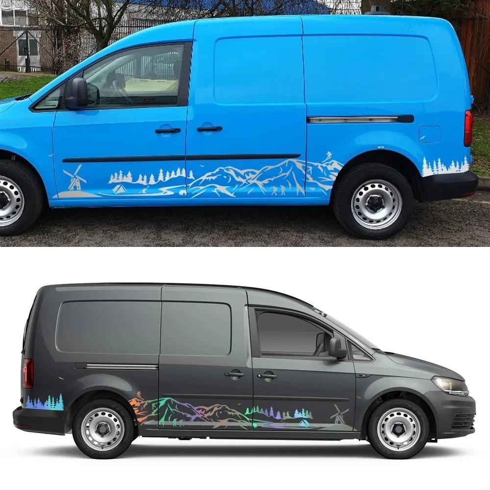 Car Stickers For Volkswagen VW Caddy MK1 MK2 MK3 MK4 4 3 2 Maxi Kombi Camper Van Vinyl Decals Decoration Auto Tuning Accessories