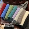 High quality~ blended knitted twist solid color thickened soft waxy scarf women's autumn and winter versatile couple scarf