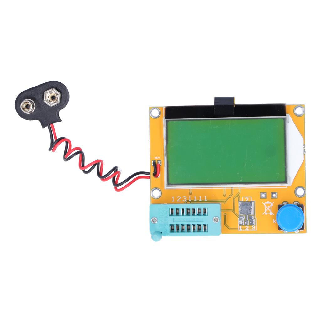 Transistor Tester Backlit LCD Display Capacitance Instrument Module Checker Detector