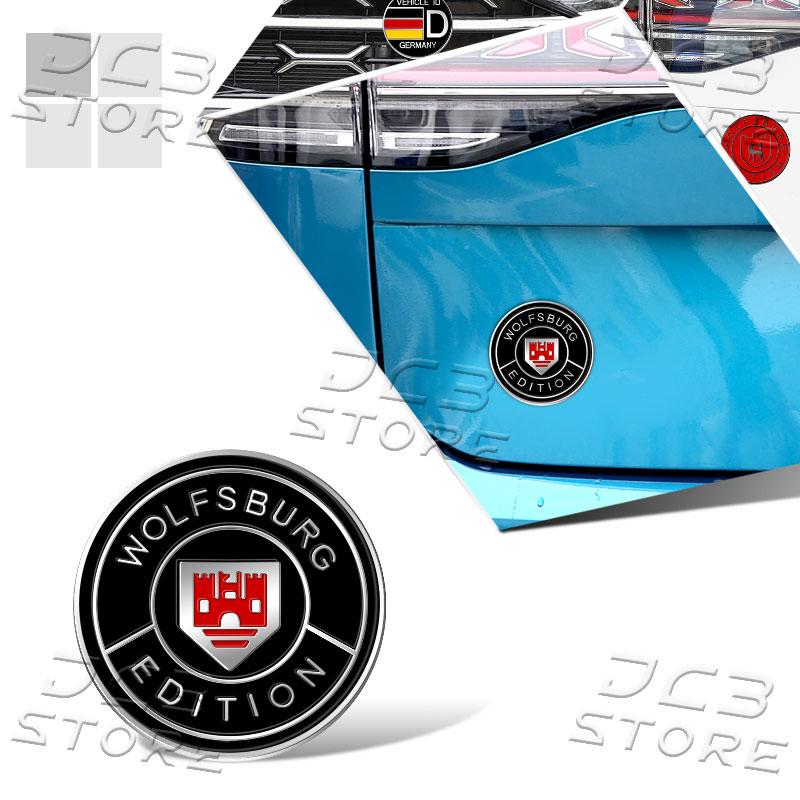 Wolfsburg Edition Logo Emblem Car Front Grill 3D Metal Sticker Body Rear Trunk Badge For Golf MK3 MK4 MK5 Passat Jetta Polo