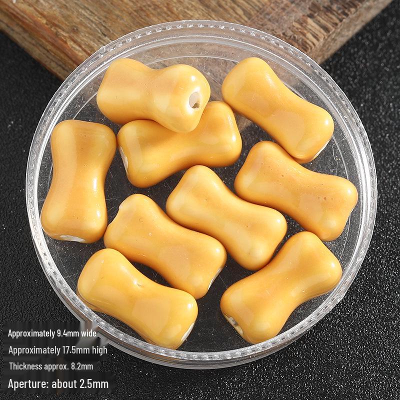 Colored Ceramic Bone Beads for DIY Jewelry: Beading, Bracelets, Necklaces, Earrings Accessories