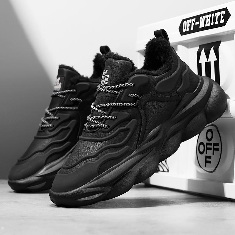 Herrenmode Winter Sneakers Schneestiefel Wasserdicht Super Warm Herrenschuhe Outdoor Männliche Arbeit Wandern Jogging Plüschstiefel Größe 39-46