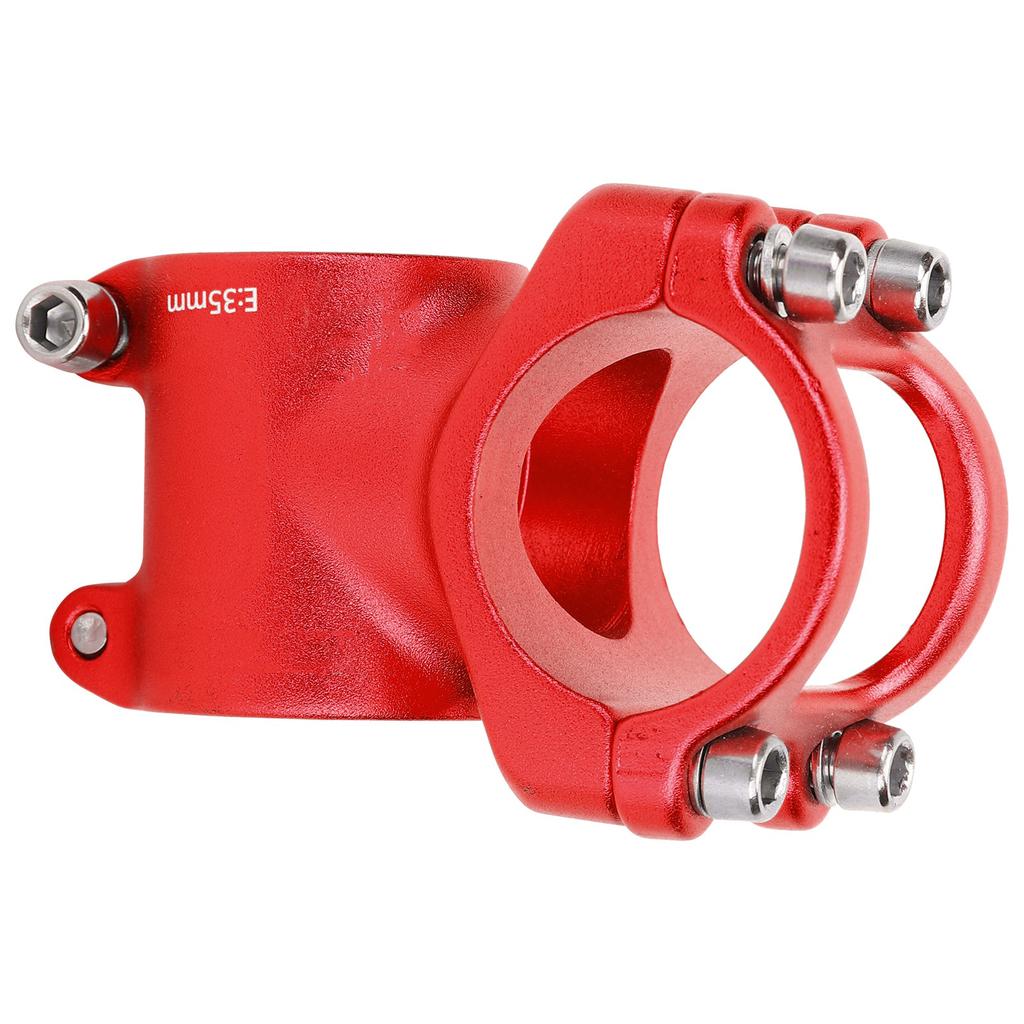 LUNJE 31.8x35mm Bike Handlebar Short Stem Riser Aluminum Alloy   Hollow Stem