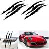 DIY Pair Black 38cm Vinyl Eye Catching Claw Marks Decal Sticker For Car Headlamp