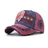 Cappellino da Baseball Nuovi Quattro Stagioni Retrò Usurato Casual Sportivo da Esterno Cappello da Sole Primavera e Autunno Cappellino con Ricamo di Lettere Uomo