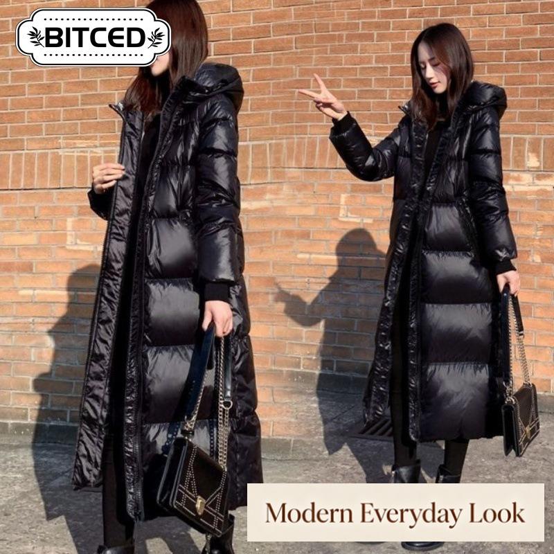 Moda donna casual autunno inverno tinta unita stampa maniche lunghe giacche e cappotti piumini