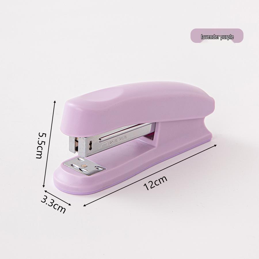Macaron Color Effort-Saving Medium Stapler No. 12: Portable High-Performance Stationery for Office & Students
