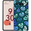 Mode Einfaches Lächeln Gesicht Paar Handyhülle Cover für Google Pixel 8 7 6 7A 6A Pro 5G Stoßfest Silikon 9 Pro XL 8 Pro 5G Hülle
