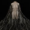 Fashion 160cm*1 Yard Sequin Texture Mesh Fabric Shiny Wear-Resistant Glitter Net Yarn DIY Lace Sparkle Tulle Banquet Decoration