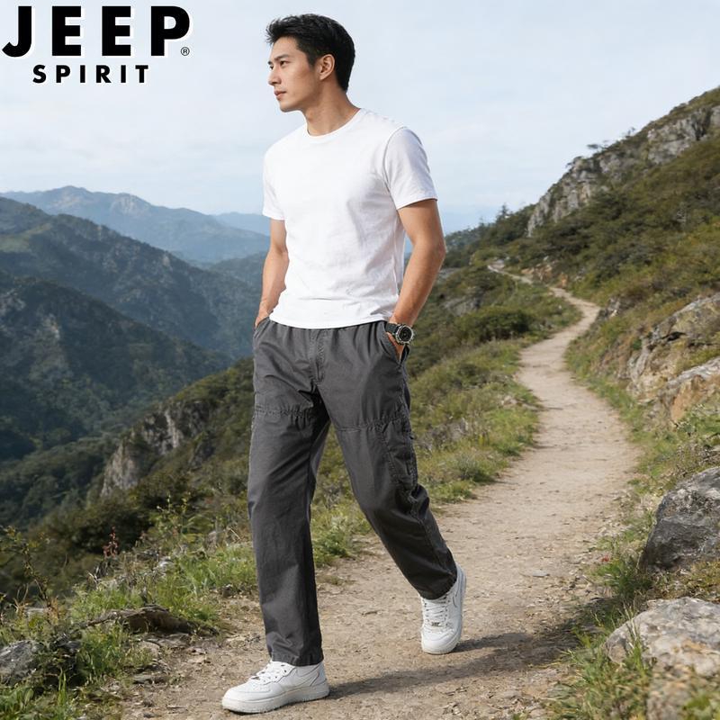 

JEEP SPIRIT Men s Casual Straight-Leg Cargo Pants 3XL