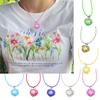 Fashion Acrylic Heart Pendant Necklaces for Women Hot Girls Snowflake Necklace