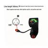 Four-Light Waterproof Male Wire Connector with Voltage Display & Throttle Grip for Electric Vehicles
