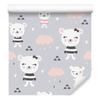Teddy Bears Clouds Hearts Wallpaper for Living Room and Bedroom 50x1000