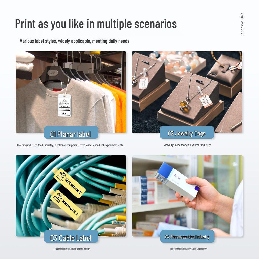 Phomemo M221 Thermal Barcode & Label Printer for Clothing Tags & Supermarkets