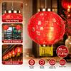 Cloth Festive Lantern Round Shape Hanging Lantern Chinese Lantern  for Wedding Party Decorations