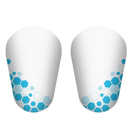 

1 пара миниатюрных футбольных щитков для футболистов, женщин и мужчин, крошечные накладки на голень, легкие и удобные накладки на голень для тренировок спортсменов M C озеро синий