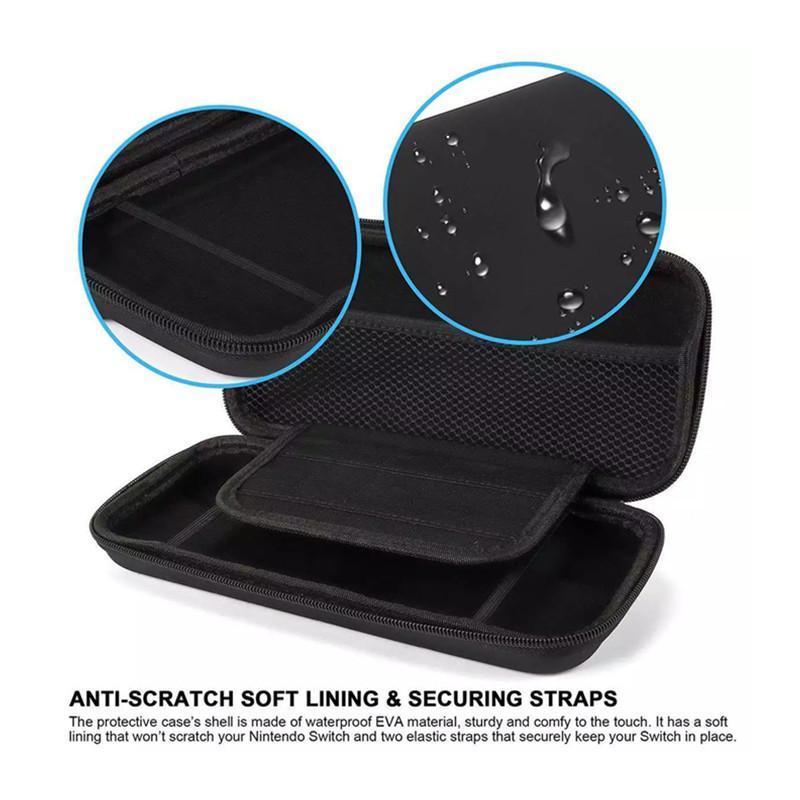 Waterproof Switch 1 Carrying Case Large Capacity Lightweight Portable Storage Bag for Gifting Travel Outdoor Carrying