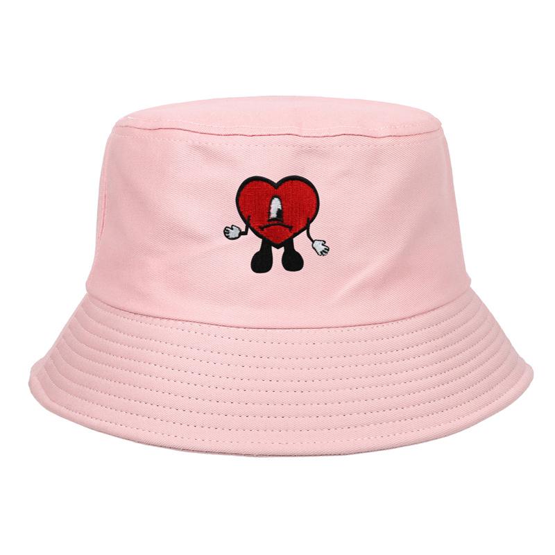 

Хлопковая вышитая шляпа рыбака Bad Bunny UN VERANO SIN TI, женская летняя складная шляпа от солнца, мужская пляжная шляпа