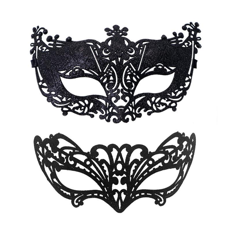 

Couple Masks Shimmering Carnival Lace Mask Venice Glitter Mask Playful Valentine S Day Mask For Performance Dance Masquerade чёрный
