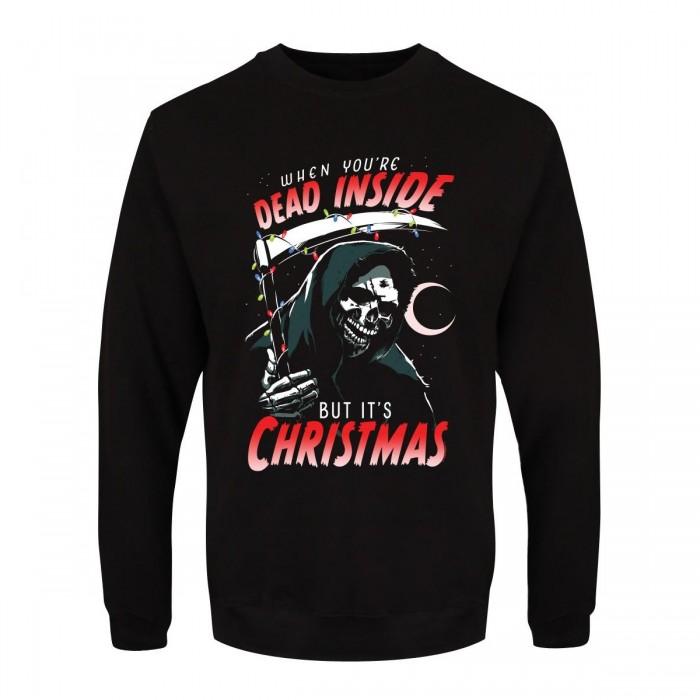 Grindstore Mens When YouÂ´re Dead Inside But ItÂ´s Christmas Sweatshirt