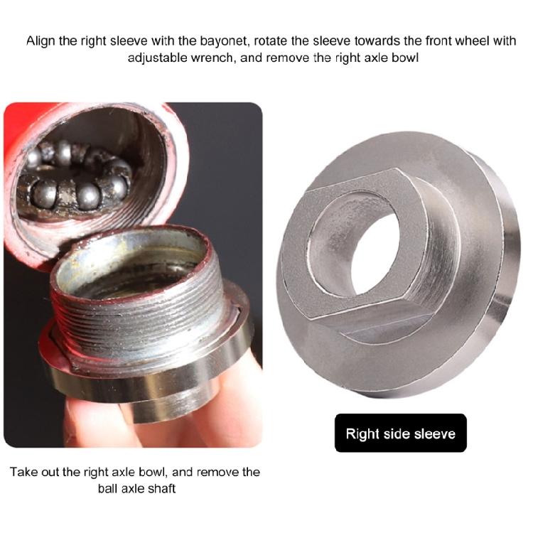 Bicycles Bottom Axes Tool Bike Crank Remover Steel Mountain Bike Bottom Bracket Removal Tool for Bicycles Centre Shafts