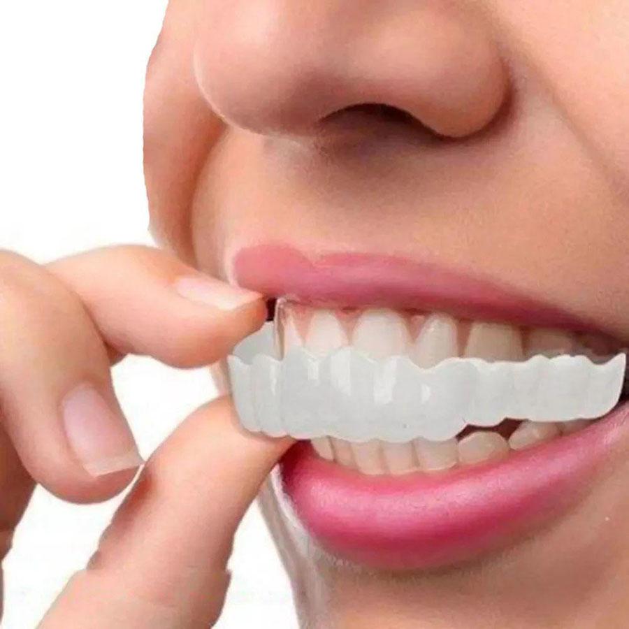 1 set of removable teeth upper and lower dental veneers dentures artificial tooth linings