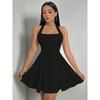 Women's Halter Neck Sleeveless Dress Sexy Pink Short Dress