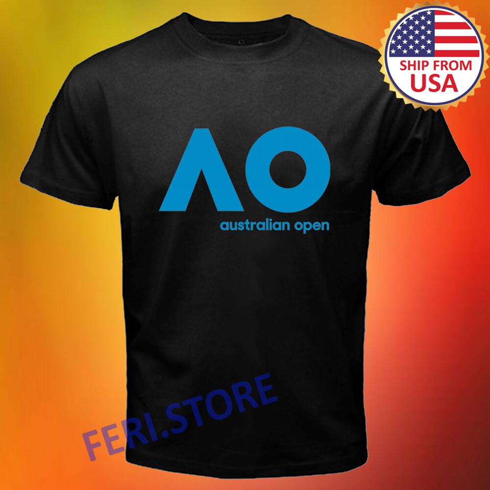 

Australian Open AO Tennis Men s Black Size S to 3XL M