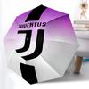 1 Stück Robuster Automatikschirm mit 8 Speichen, Juventus Fußballclub Schirm, Digitaldruck, Faltbarer Schirm für Unterwegs im Freien