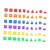 60Pcs 3D Geometric Shapes Blocks Sorting and Stacking Toys Sphere Pattern for Kindergarten